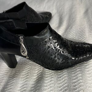 Brighton Black Rhythm Ankle Boots